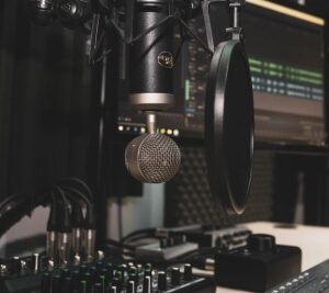 ラジオのスタジオ